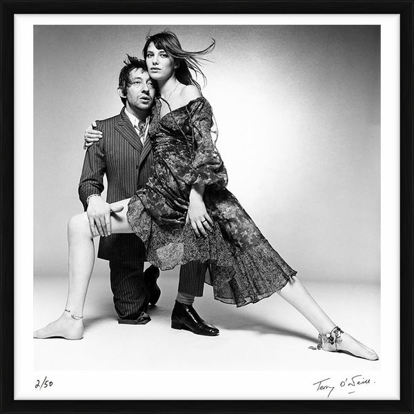 Serge Gainsbourg and Jane Birkin — Limited Edition Print, framed - Terry O'Neill