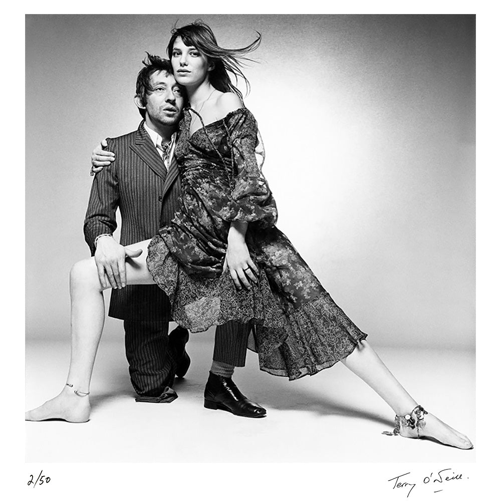 Serge Gainsbourg and Jane Birkin by Terry O'Neill – Limited Edition Print.