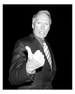 Clint Eastwood in London, 2009. by Greg Brennan – Limited Edition Print.
