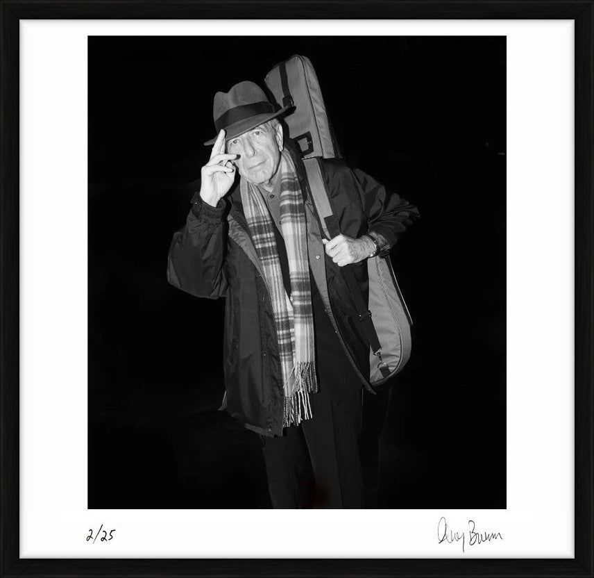 Leonard Cohen, Royal Albert Hall, 2008 by Greg Brennan – Limited Edition Print.
