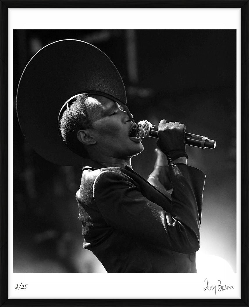 Grace Jones performing at Wireless Festival, 2011 - Limited Edition Print by Greg Brennan – Limited Edition Print.