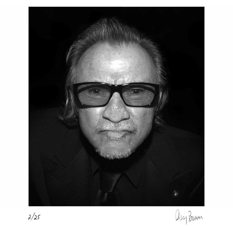 Harvey Kietel at the Bafta Afterparty, 2008 by Greg Brennan – Limited Edition Print.