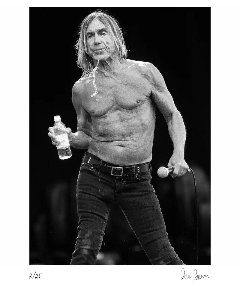 Iggy Pop, The Hard Rock Calling Festival, Hyde Park, 2012 – Limited Edition by Greg Brennan – Limited Edition Print.