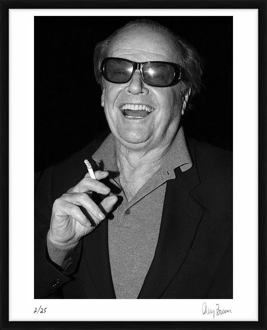 Jack Nicholson smoking a cigarette, 2008 by Greg Brennan – Limited Edition Print.