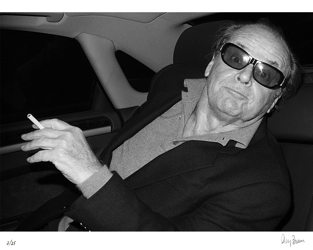 Jack Nicholson photographed in London, 2008 by Greg Brennan – Limited Edition Print.