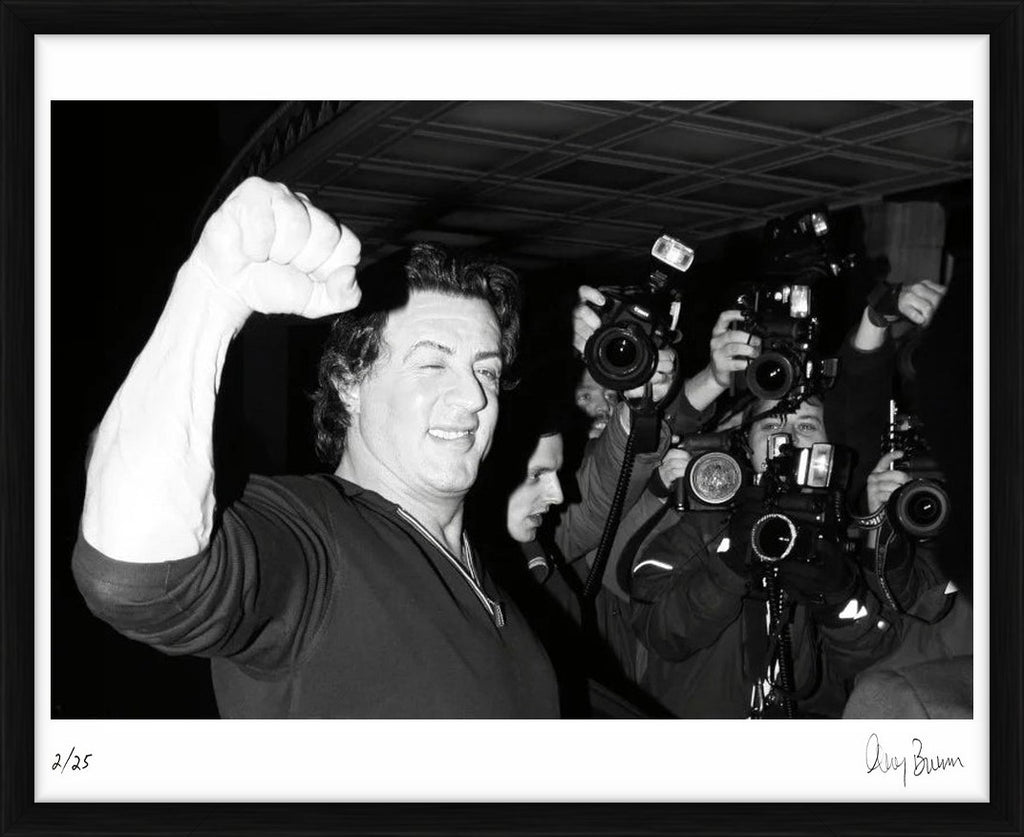 Sylvester Stallone at The Dorchester, Mayfair, 2005 – Limited Edition Print by Greg Brennan – Limited Edition Print.