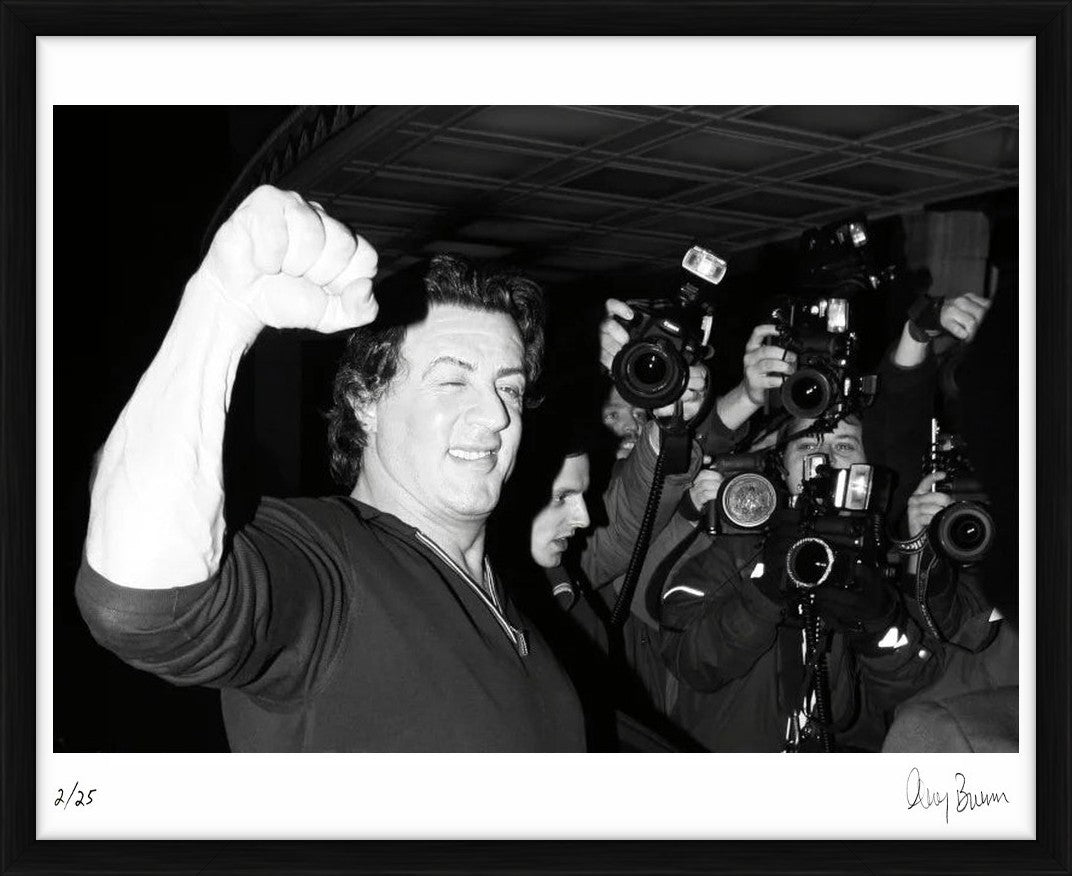 Sylvester Stallone at The Dorchester, Mayfair, 2005 by Greg Brennan – Limited Edition Print.