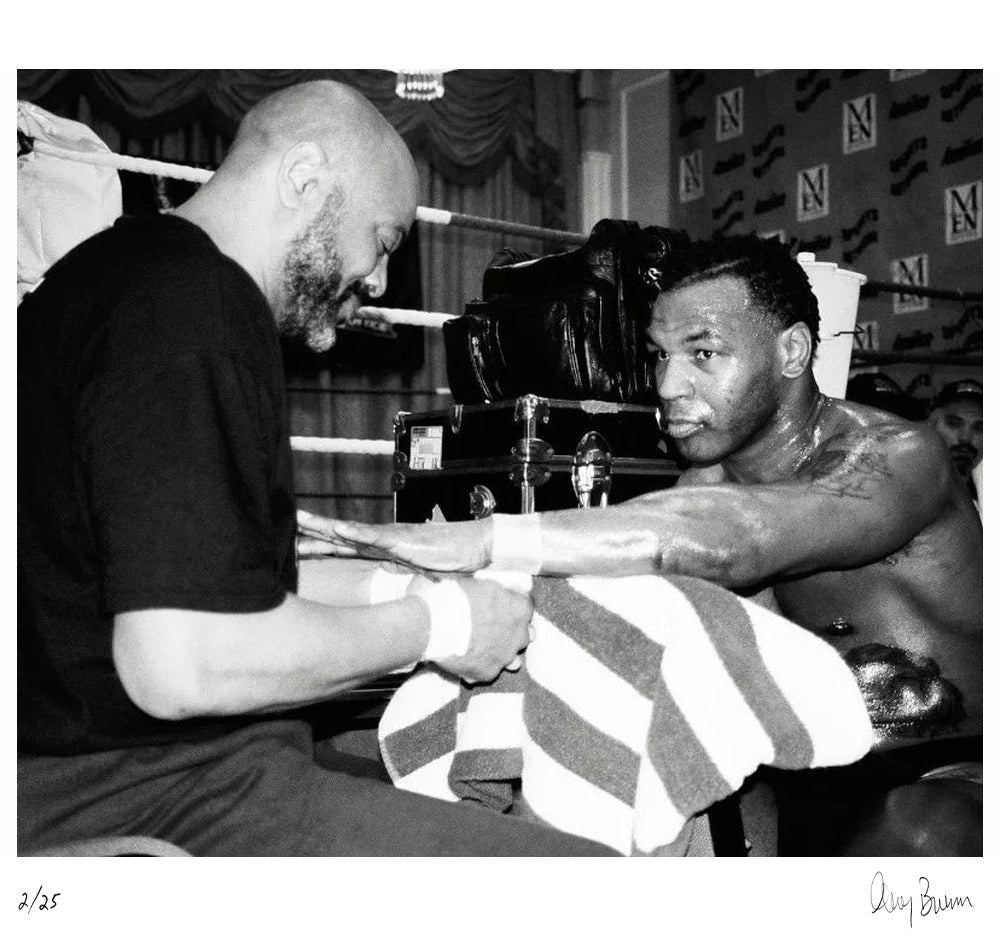 Mike Tyson at The Grosvenor House Hotel, 2000 by Greg Brennan – Limited Edition Print.