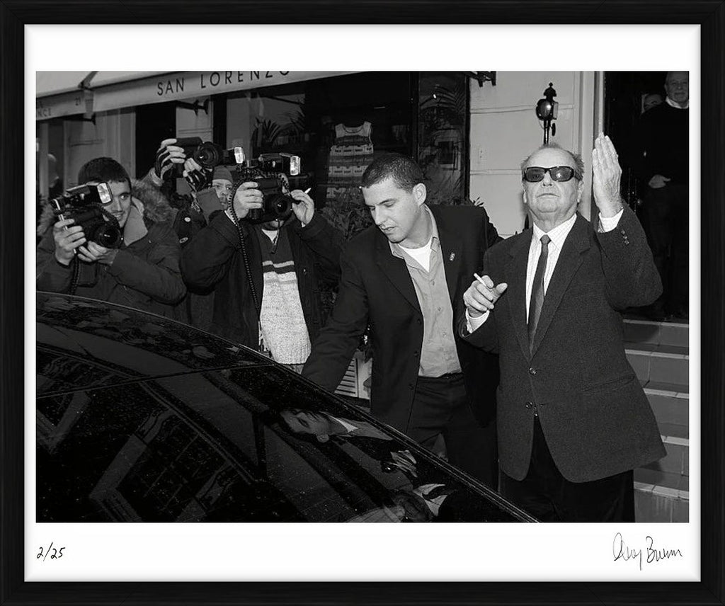 Jack Nicholson, The Wolseley I, 2008 – Limited Edition Print by Greg Brennan – Limited Edition Print.