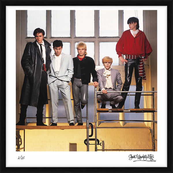 English new wave band Duran Duran photographed in London, 1981 — Limited Edition Print, framed - Gered Mankowitz