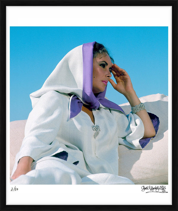 Elizabeth Taylor for Boom, 1968 — Limited Edition Print, framed - Gered Mankowitz