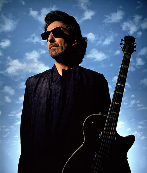 English guitarist, singer-songwriter, and producer George Harrison photographed in London, 1986 — Limited Edition Print