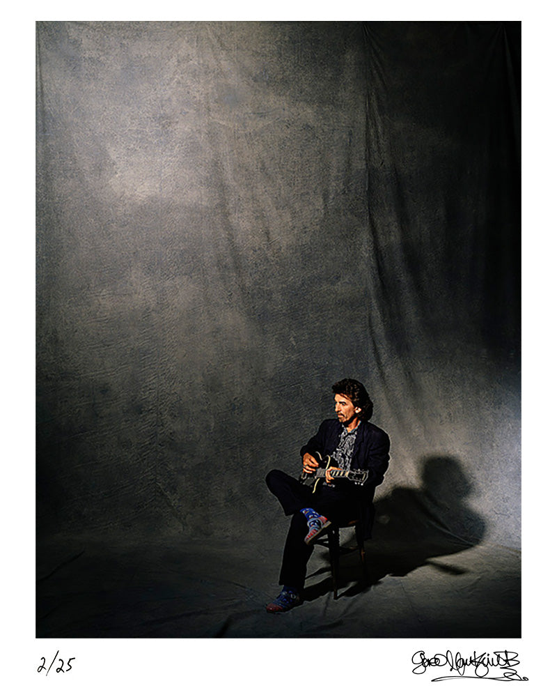 George Harrison photographed in London for the front cover of his 'Cloud Nine' album, 1986 — Limited Edition Print