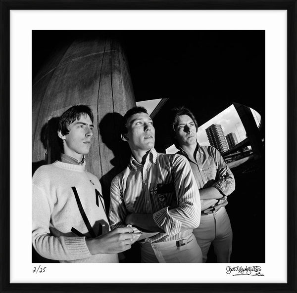 The Jam in West London for the cover of their album 'This is the Modern World', 1977 — Limited Edition Print, framed - Gered Mankowitz