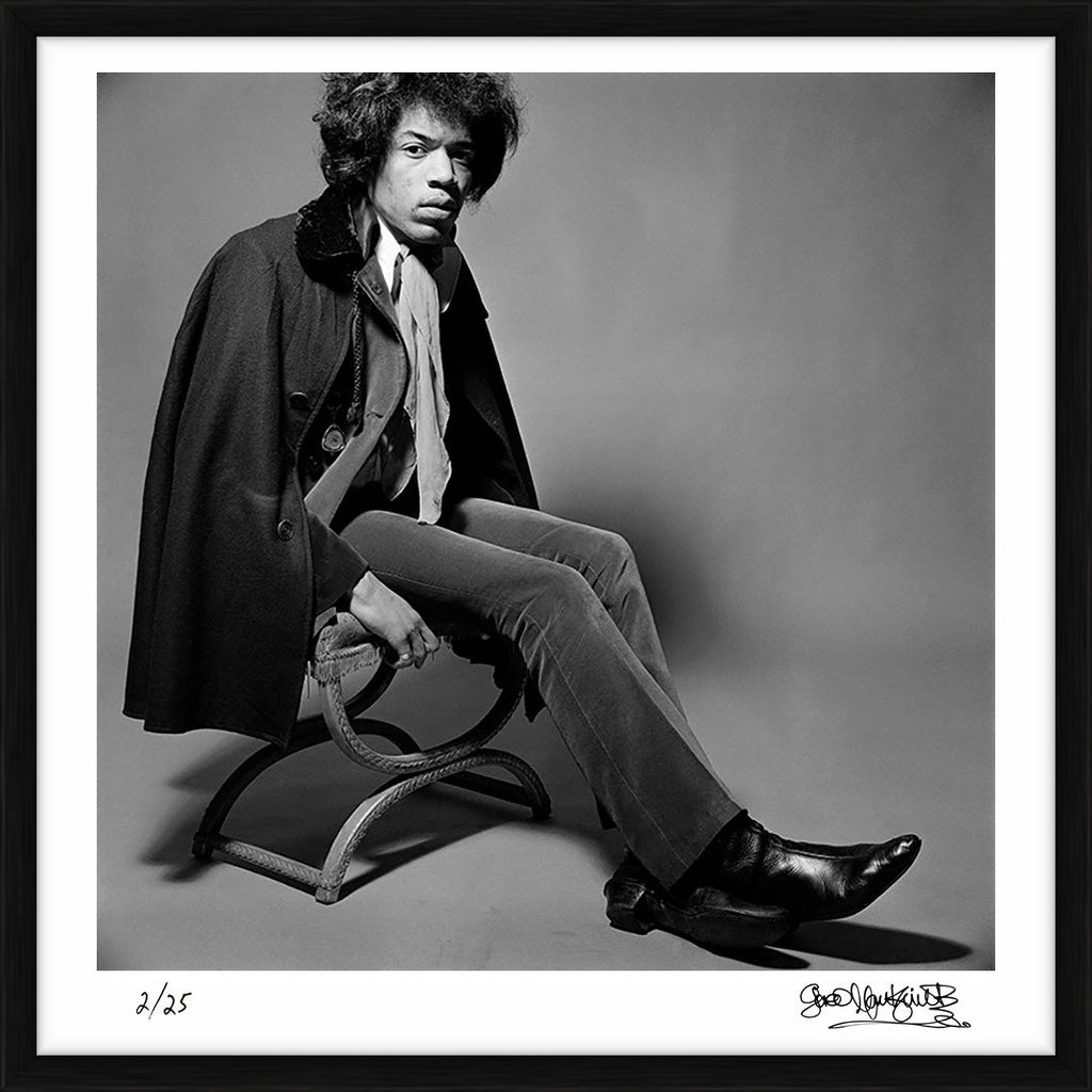 Jimi Hendrix photographed during a session in London, 1967 - Limited Edition Print by Gered Mankowitz – Limited Edition Print.