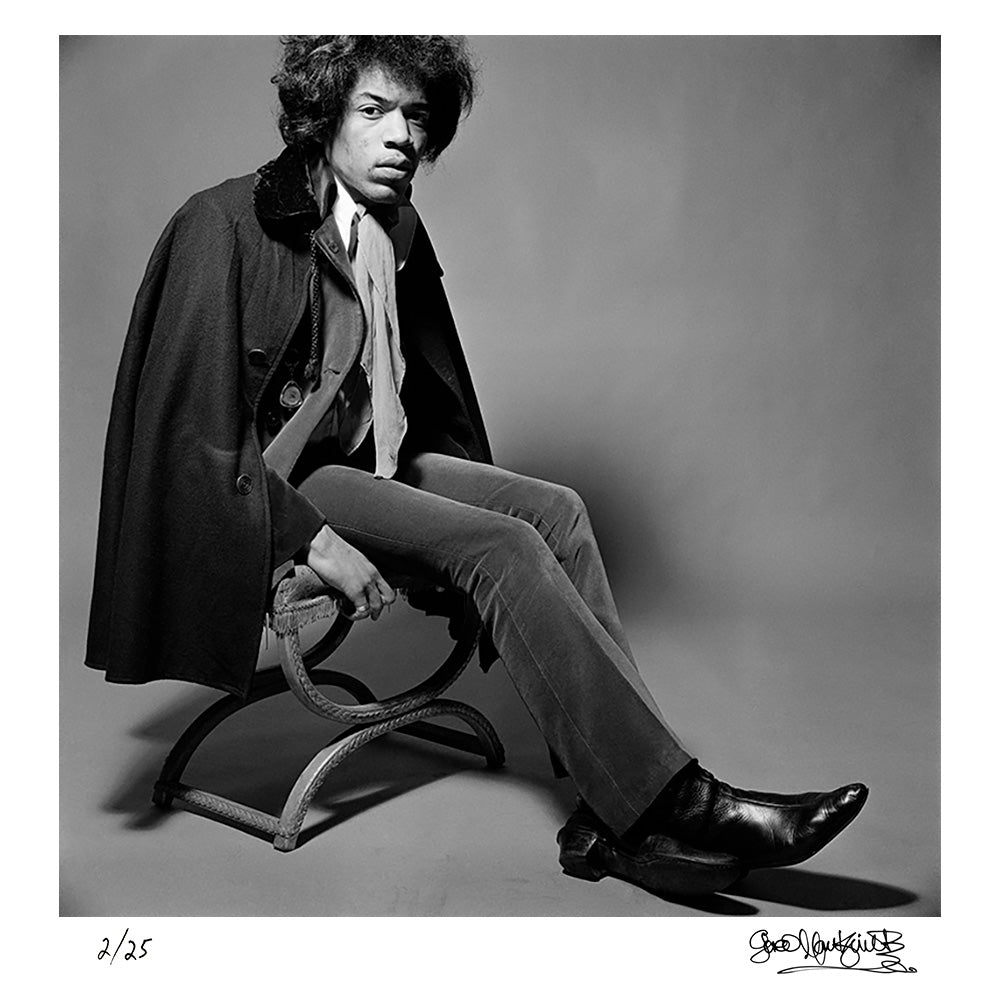 Jimi Hendrix photographed during a session in London, 1967 — Limited Edition Print