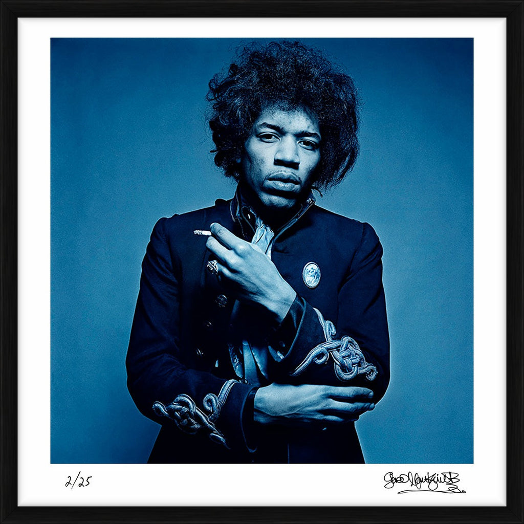 Jimi, Blue Smoke I, 1967 – Limited Edition Print by Gered Mankowitz – Limited Edition Print.