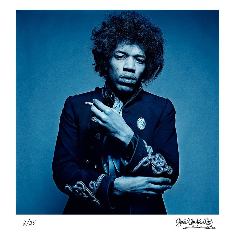 American rock guitarist, singer, and songwriter Jimi Hendrix, photographed in London, 1967 — Limited Edition Print