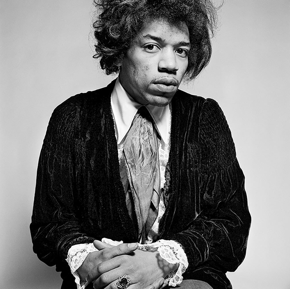 Jimi Hendrix looking directly at the camera, 1967 by Gered Mankowitz – Limited Edition Print.