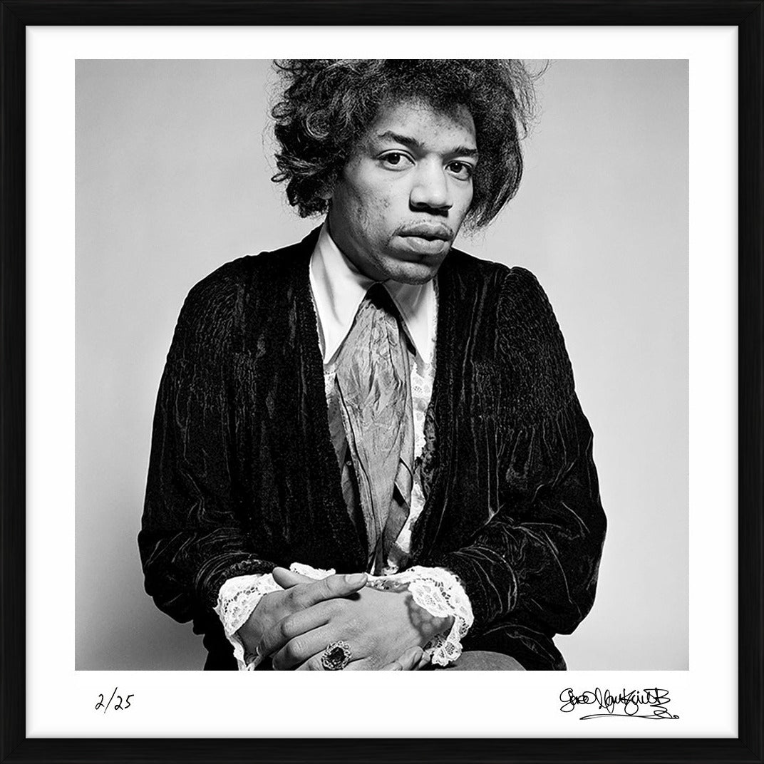 Jimi Hendrix looking directly at the camera, 1967 by Gered Mankowitz – Limited Edition Print.