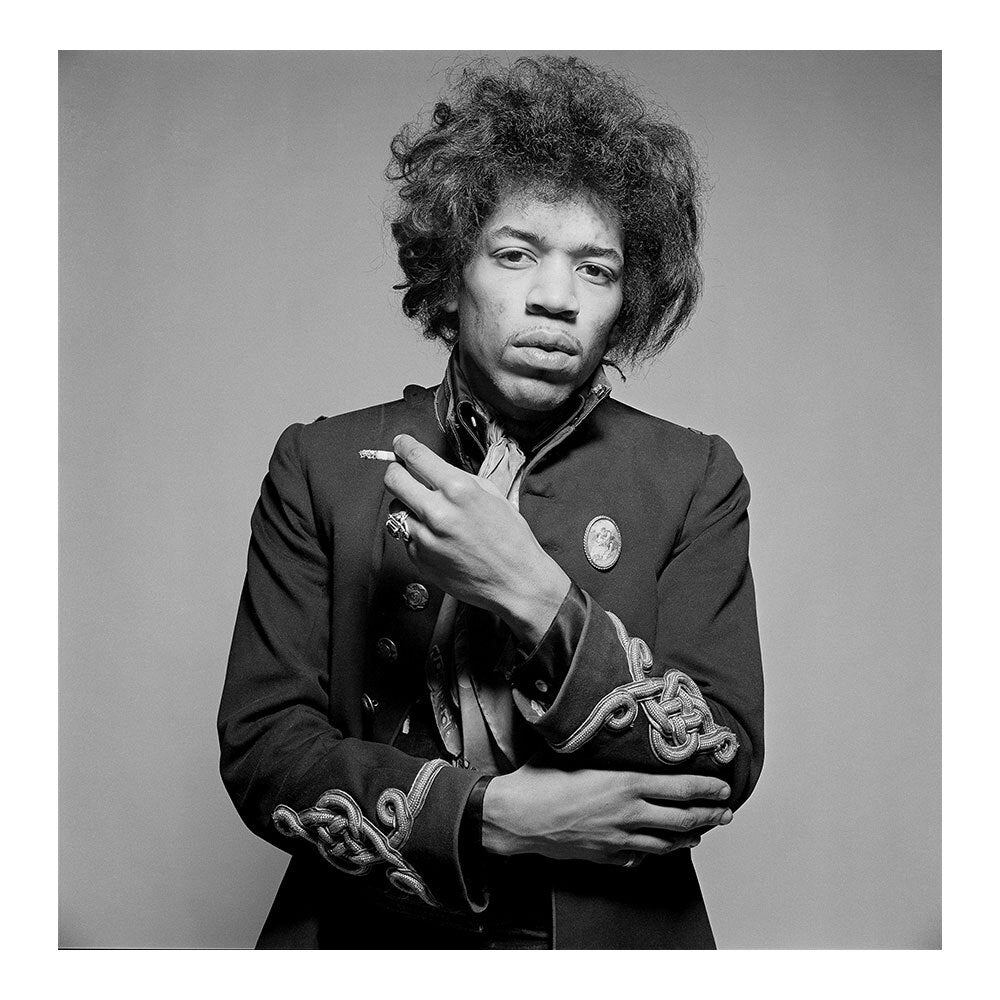 Jimi Hendrix poses with a cigarette, 1967 by Gered Mankowitz – Limited Edition Print.