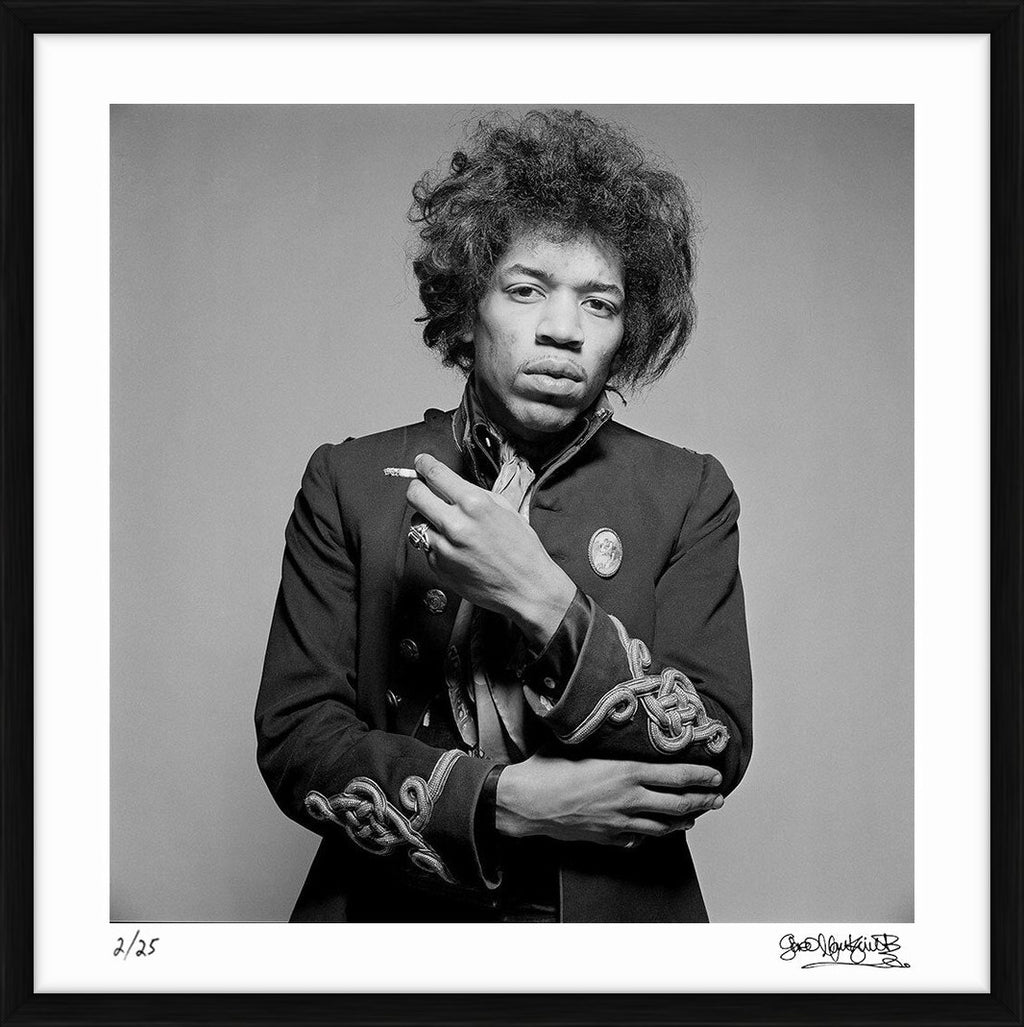 Jimi Hendrix poses with a cigarette, 1967 – Limited Edition Print by Gered Mankowitz – Limited Edition Print.