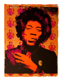 Jimi Hendrix “Purple Haze” – Limited Edition Silkscreen Print by Gered Mankowitz – Limited Edition Print.