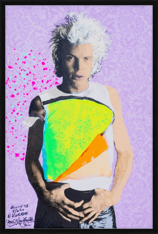 Billy Idol from the Knabe & Mankowitz collaboration, 1978 — Limited Edition Print, framed - Gered Mankowitz