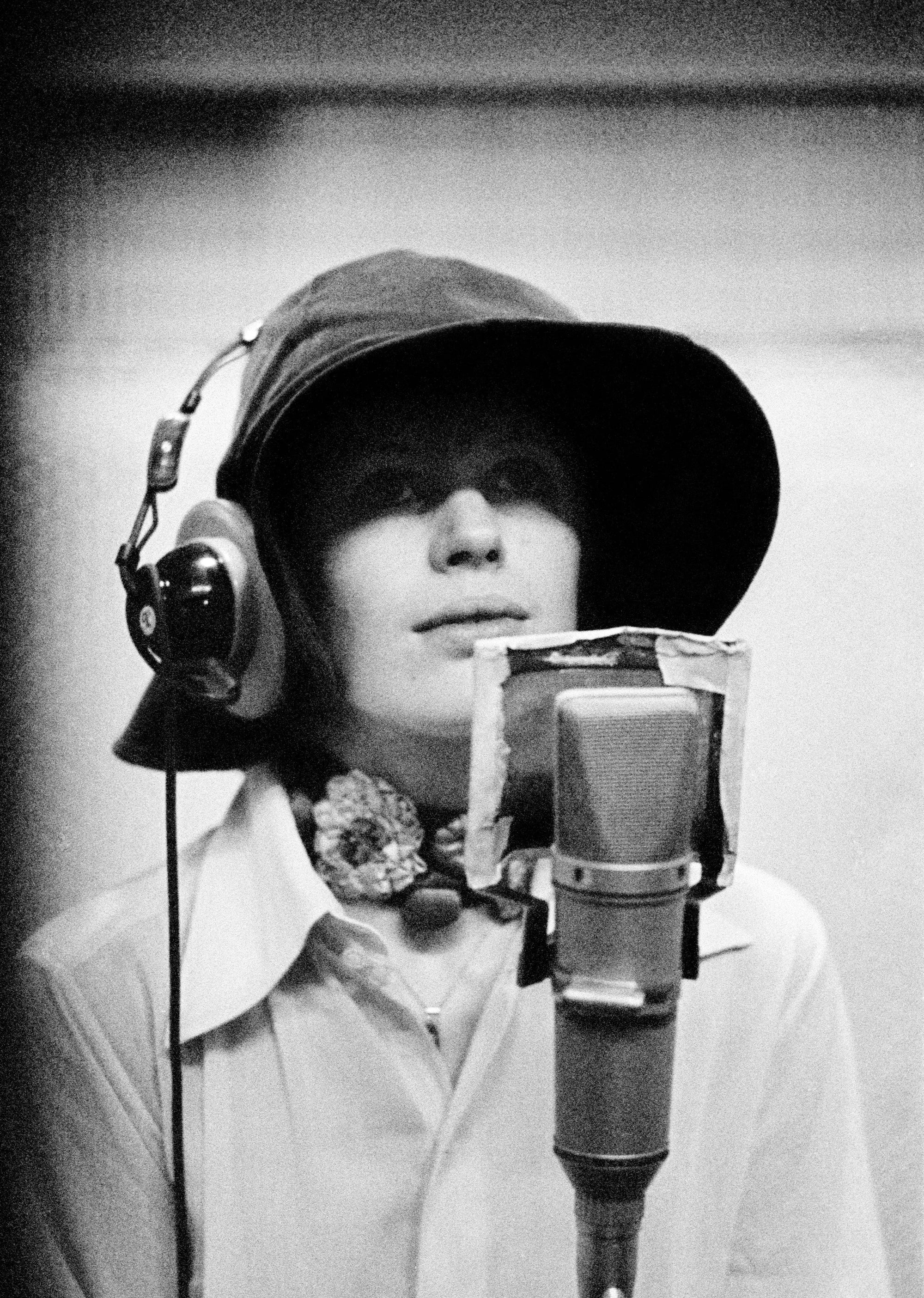 Marianne Faithfull at Olympic Studios, 1967 — Signed Print