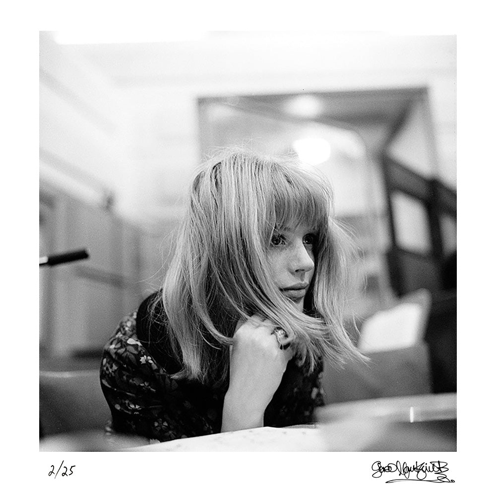 Marianne Faithfull at Decca Studios in London, 1964 by Gered Mankowitz – Limited Edition Print.