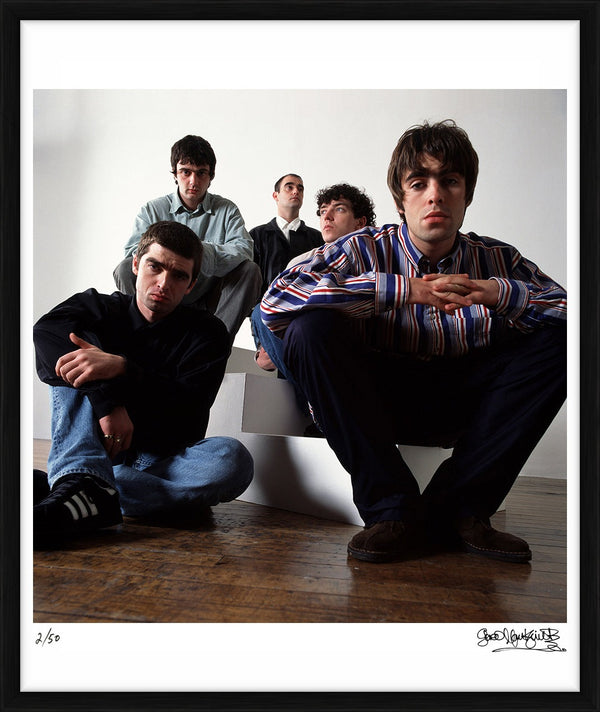 Oasis in London, 1994 — Limited Edition Print, framed - Gered Mankowitz