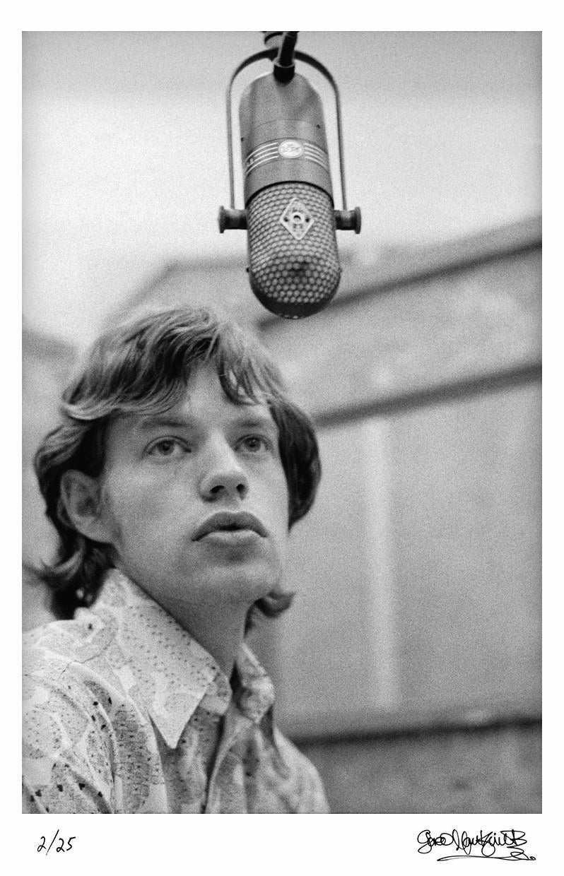 Mick Jagger at RCA Studios, Hollywood, 1965 by Gered Mankowitz – Limited Edition Print.