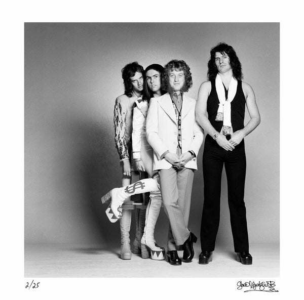 English rock band Slade photographed in London, 1975 — Signed Limited Edition Print - Gered Mankowitz