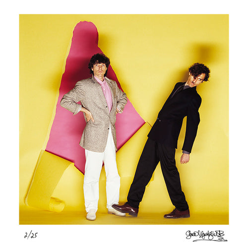 American pop and rock band Sparks (Ron and Russell Mael), photographed in London, 1977 — Limited Edition Print