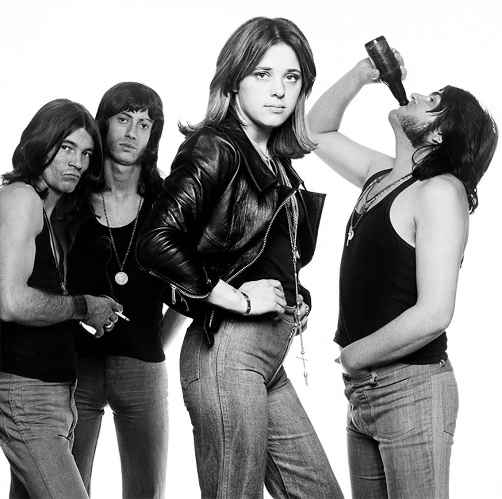 Suzi Quatro photographed in London for the front cover of their first album, 1973 — Limited Edition Print