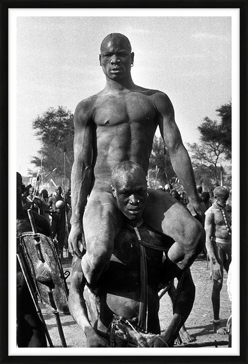 A Korongo Nuba wrestling champion, 1949 — Limited Edition Print, framed - George Rodger