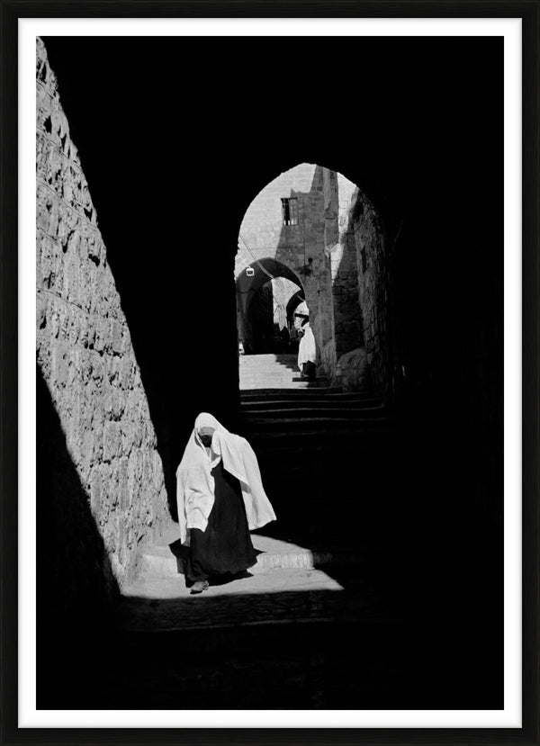 The Via Dolorosa in Old Jerusalem, 1952 — Limited Edition Print, framed - George Rodger