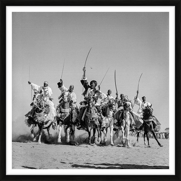 Hassau chieftains in a Fantasia, 1941 — Limited Edition Print, framed - George Rodger