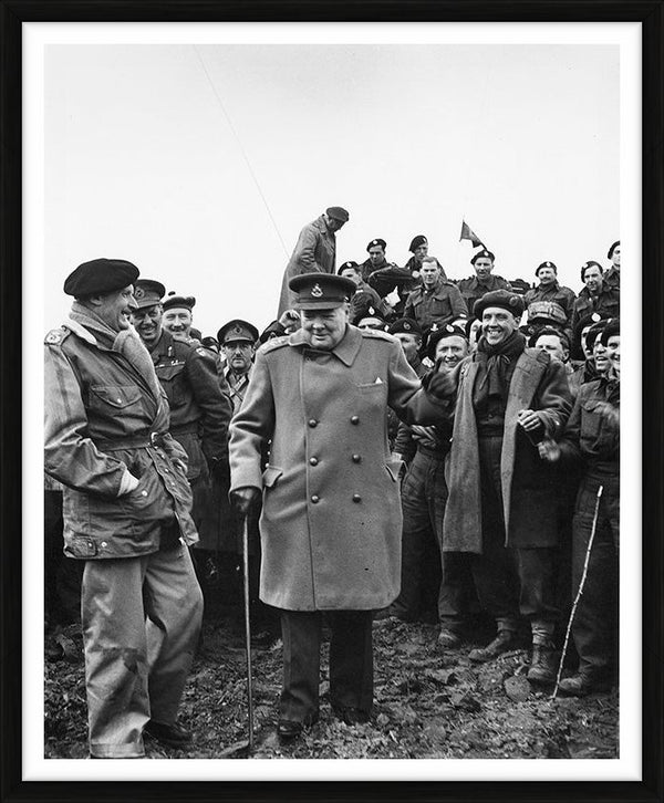 Winston Churchill and General Montgomery, 1945 — Limited Edition Print, framed - George Rodger