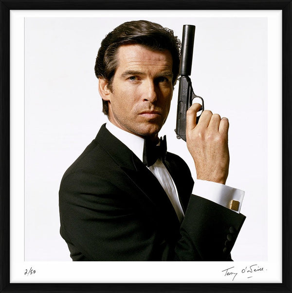 Pierce Brosnan as James Bond, 1995 — Limited Edition Print, framed - Terry O'Neill