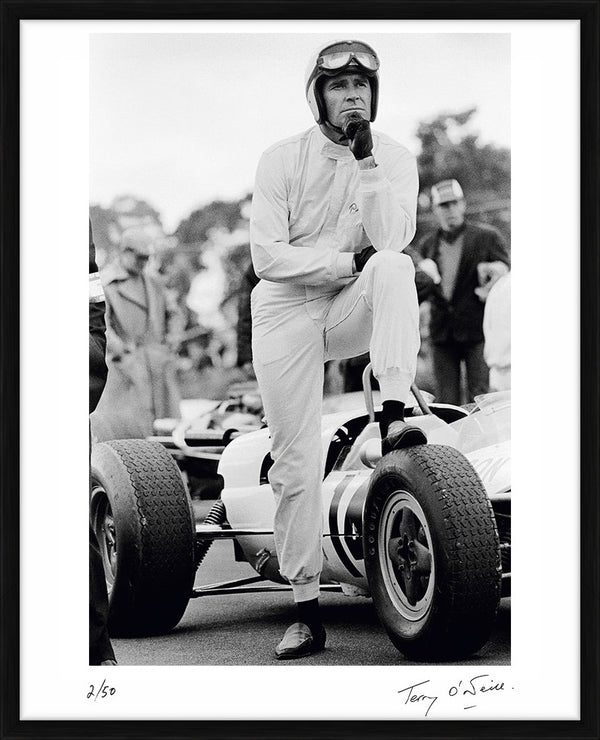 James Garner for Grand Prix. 1966 — Limited Edition Print, framed - Terry O'Neill