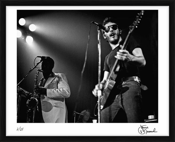 Bruce Springsteen at the Richfield Coliseum, 1980 — Limited Edition Print, framed - Janet Macoska