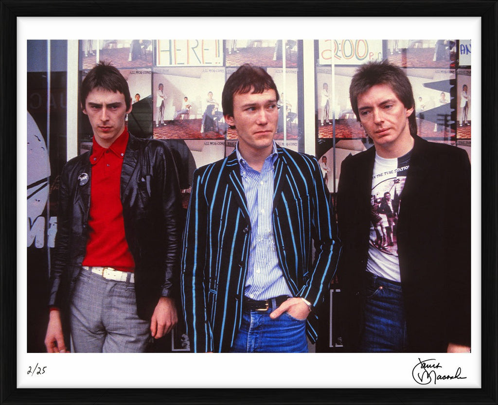 The Jam before their performance in Cleveland, 1979 - Limited Edition Print by Janet Macoska – Limited Edition Print.