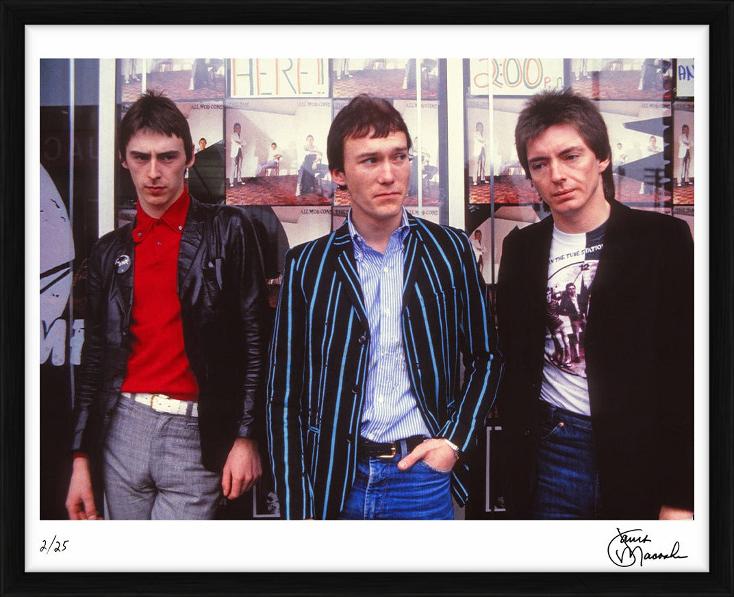 The Jam before their performance in Cleveland, 1979 by Janet Macoska – Limited Edition Print.