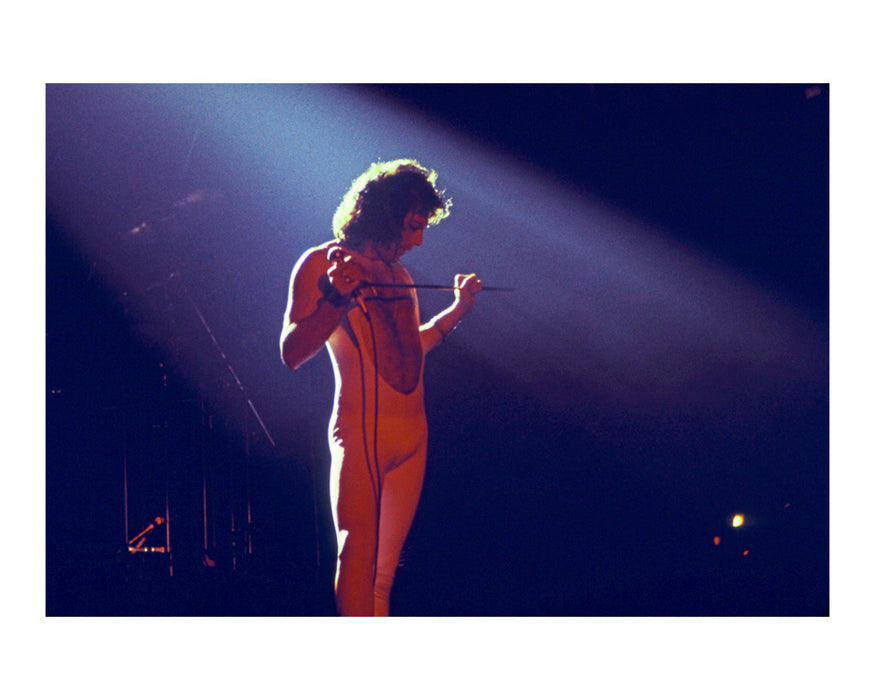 Freddie Mercury on stage at the Public Auditorium, 1976 — Limited Edition Print