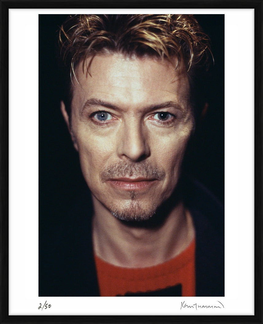 David Bowie Close up Portrait, 1995 by Kevin Cummins – Limited Edition Print.