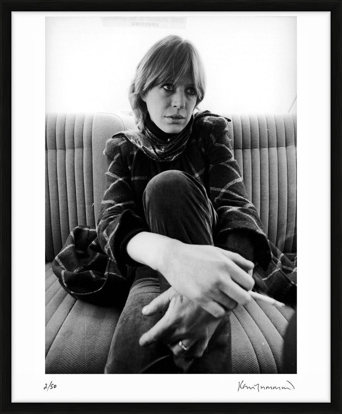 Marianne Faithfull, Manchester, 1981 by Kevin Cummins – Limited Edition Print.