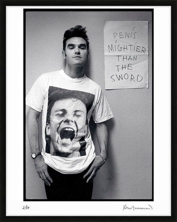Morrissey during the Kill Uncle Tour, 1991 — Limited Edition Print, framed - Kevin Cummins