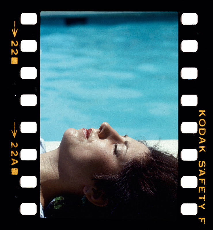 Gillian Glbert by the Pool, 1983 by Kevin Cummins – Limited Edition Print.