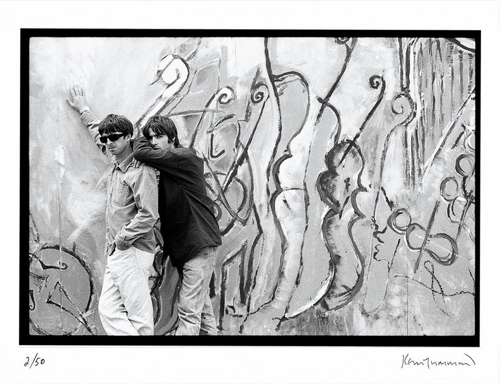 Noel Gallagher and Liam Gallagher of Oasis, photographed together, 1994 - Limited Edition Print by Kevin Cummins – Limited Edition Print.